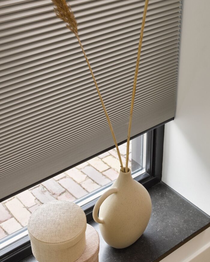 Mörkläggande duettegardin - Beige - måttbeställd