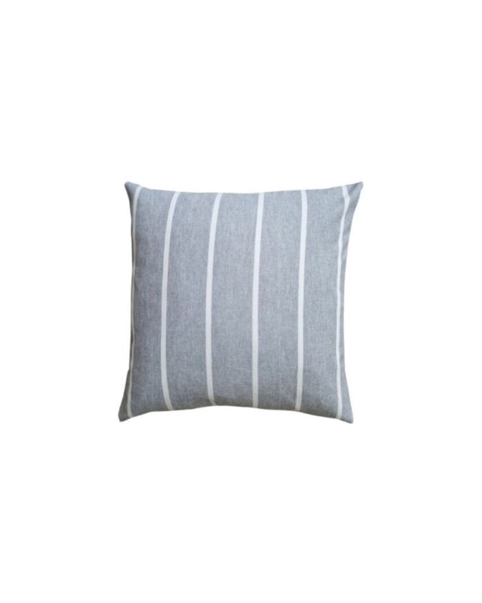 Randigt kuddfodral 48×48 cm - Blåvit