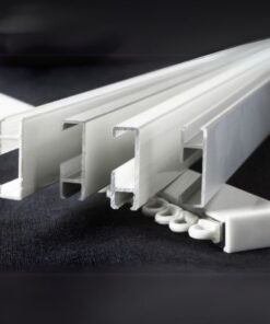 Måttbeställd gardinskena Elite Luxaflex - vit med standard glid