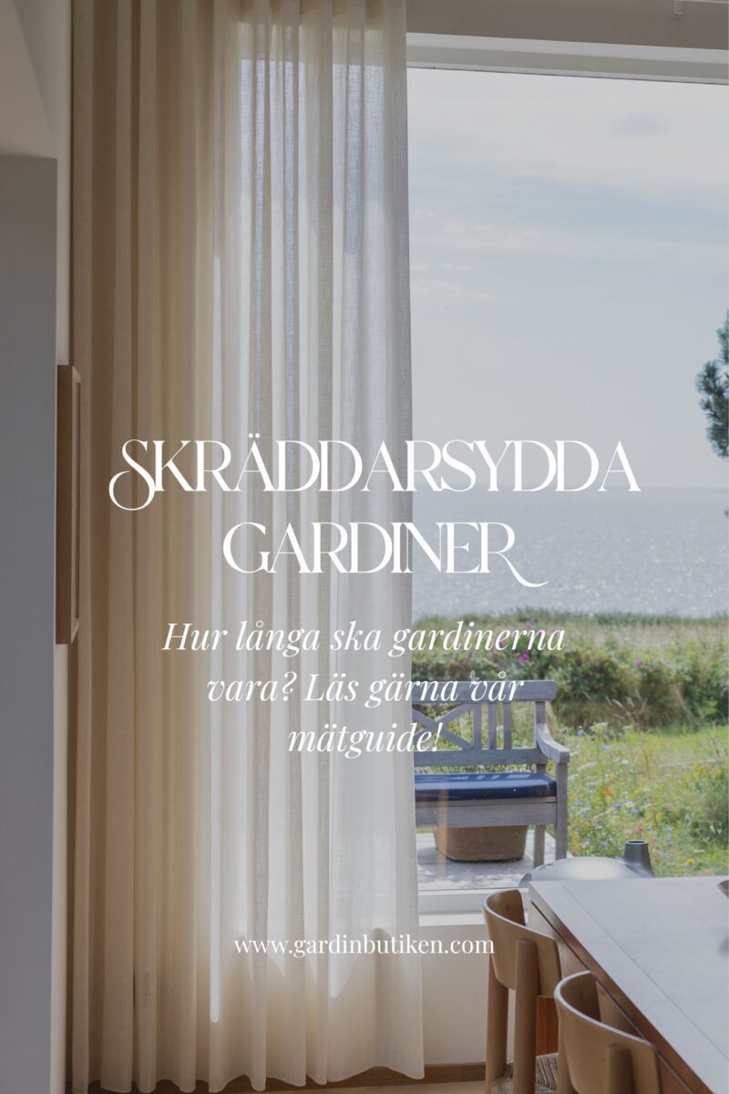 Hur långa ska gardiner vara? Se vår mätguide
