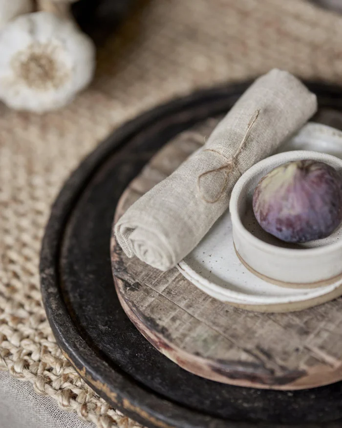 Servetter i tyg - beige