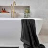 Handduk i 100% turkisk bomull - Svart - Premium - Luxe från Christy Handduk i 100% turkisk bomull - Svart - Premium - Luxe från Christy