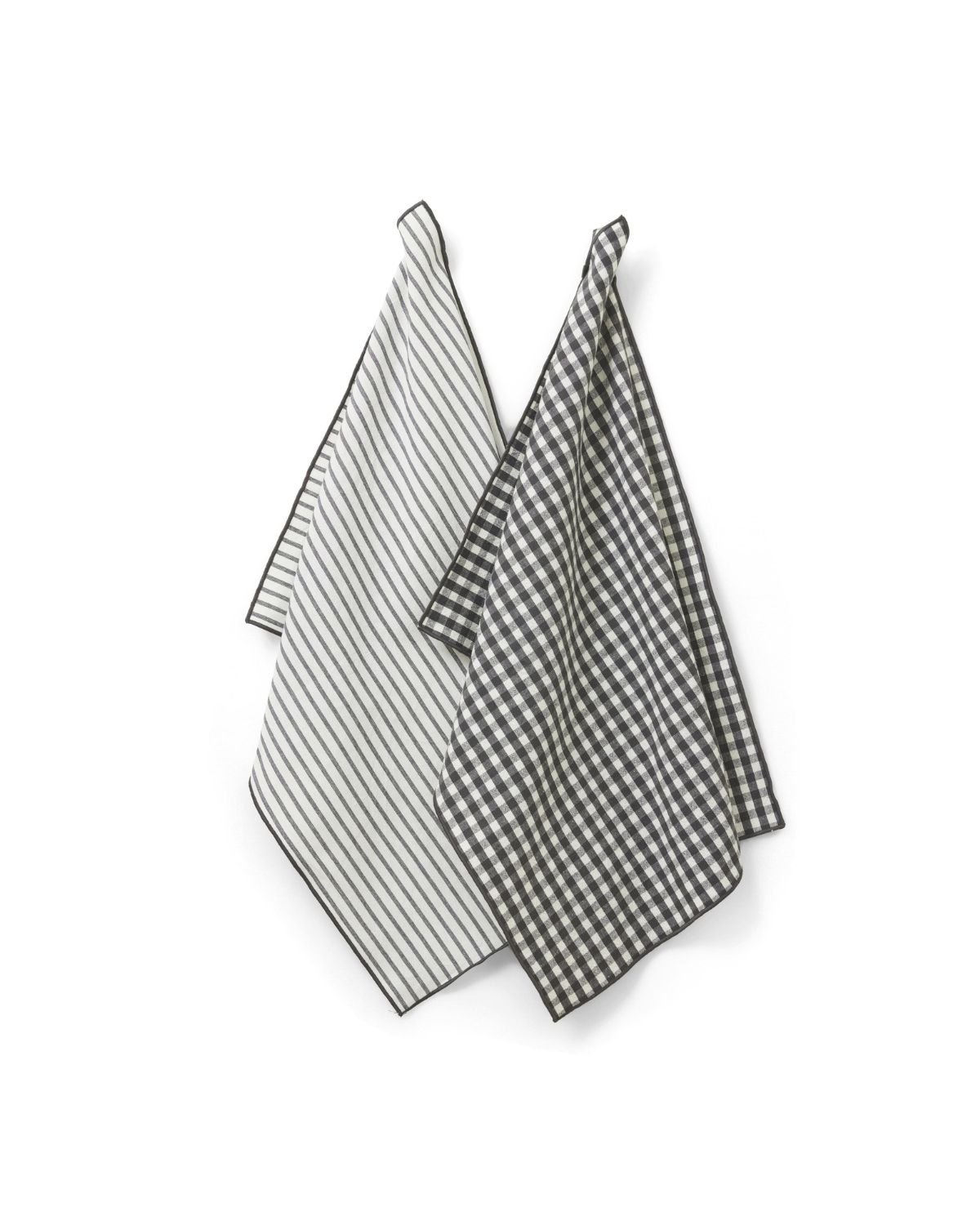 Kökshanddukar 2-pack - Svart_offwhite - Tazza från Jakobsdals - Randiga & rutiga handdukar Kökshanddukar 2-pack - Svart_offwhite - Tazza från Jakobsdals - Randiga & rutiga handdukar