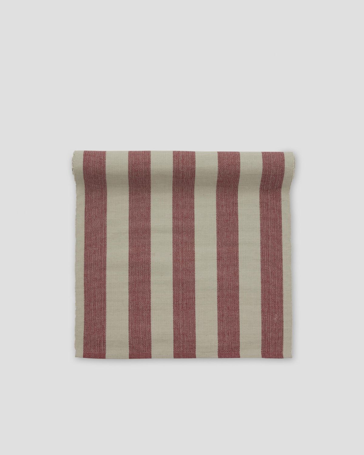 Randig löpare 40x140cm - Röd_greige - Ligne från Jakobsdals