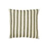 Randigt kuddfodral 50x50 cm - Cruella Stripe - Grön/vit - Jakobsdals