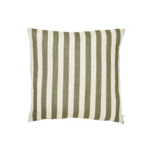 Randigt kuddfodral 50x50cm Grön/Vit - Cruella Stripe - Jakobsdals