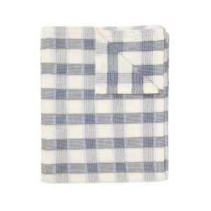 Rutig duk 150x250 cm - Blå/Vit - Quadro - Jakobsdals