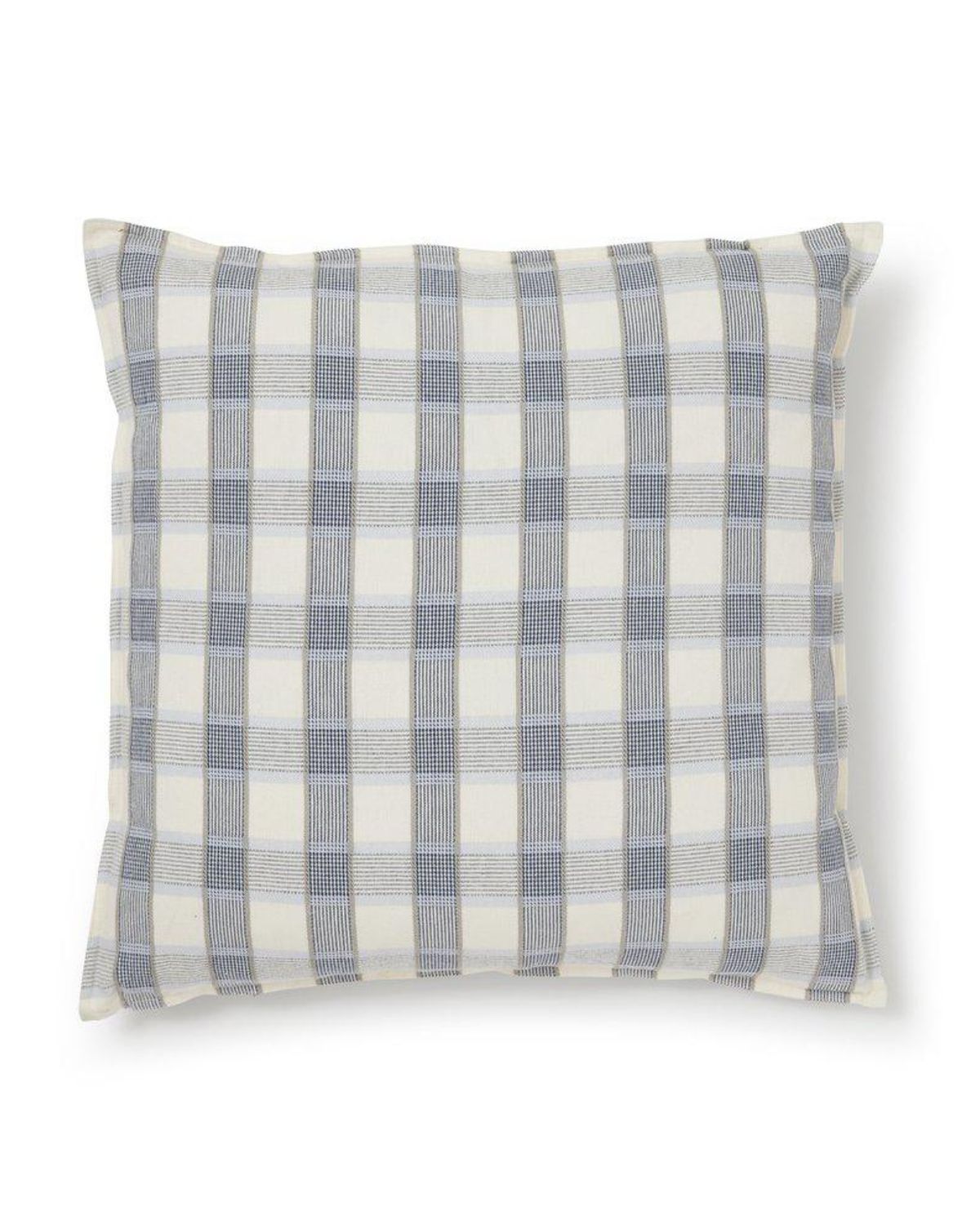 Rutigt kuddfodral 50x50 - Blå_Vit - Quadro - Jakobsdals Rutigt kuddfodral 50x50 - Blå_Vit - Quadro - Jakobsdals
