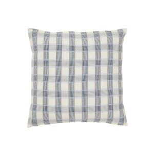 Rutigt kuddfodral 50x50cm - Blå/Vit - Quadro - Jakobsdals