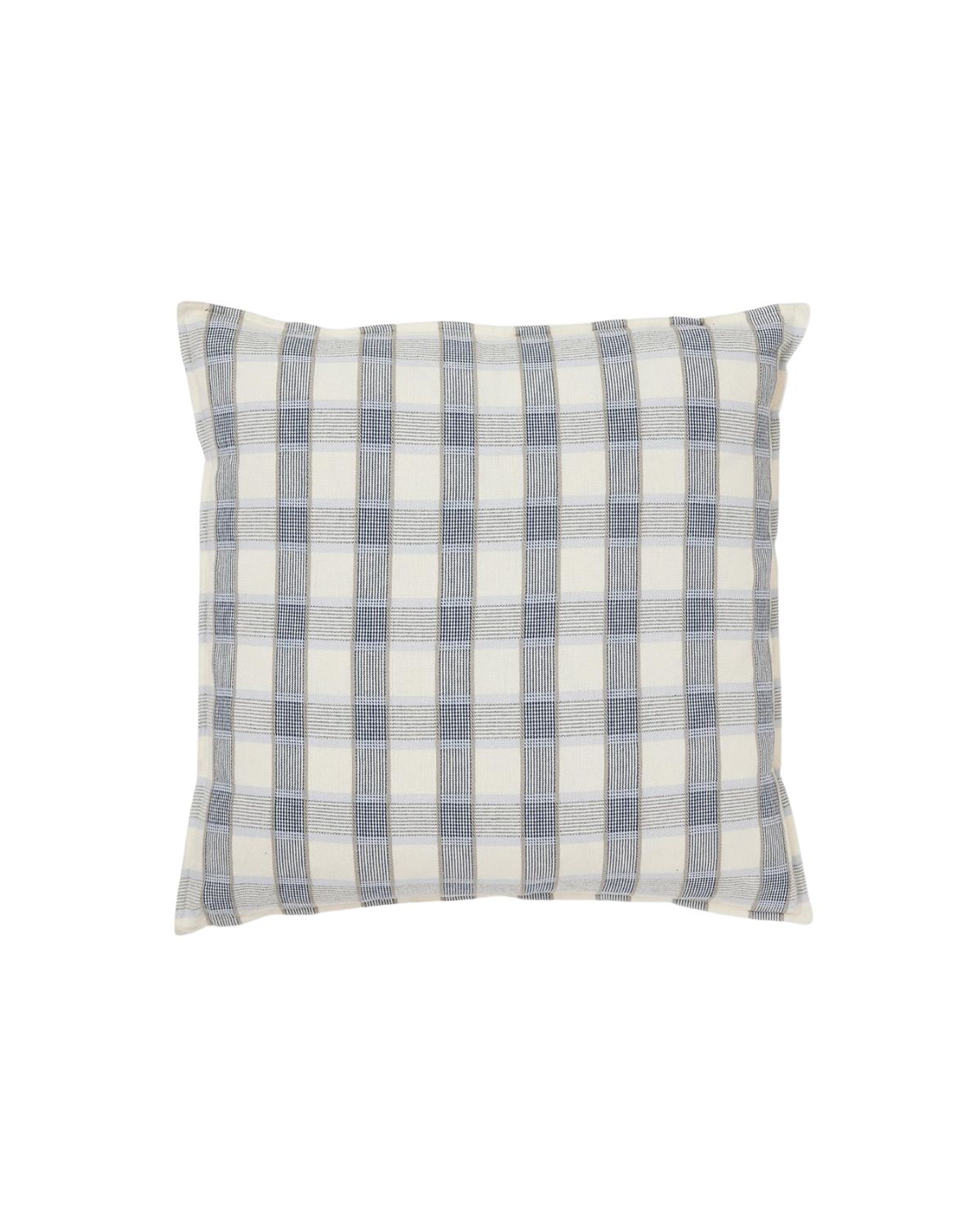 Rutigt kuddfodral 50x50cm - Blå_Vit - Quadro - Jakobsdals Rutigt kuddfodral 50x50cm - Blå_Vit - Quadro - Jakobsdals