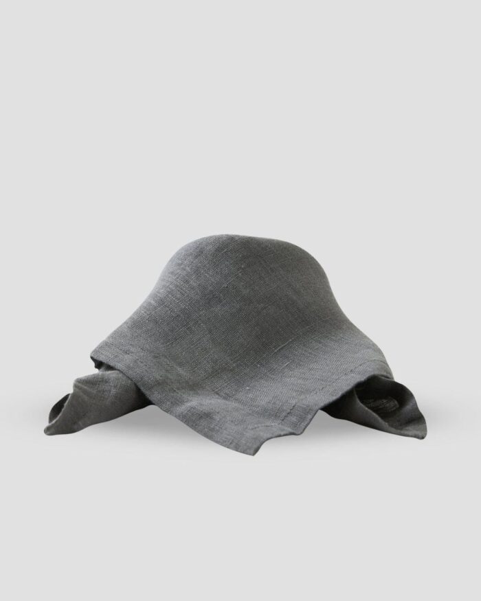 Servetter i 100% linne - Grå - 40x40 cm - Mandela från Boel & Jan