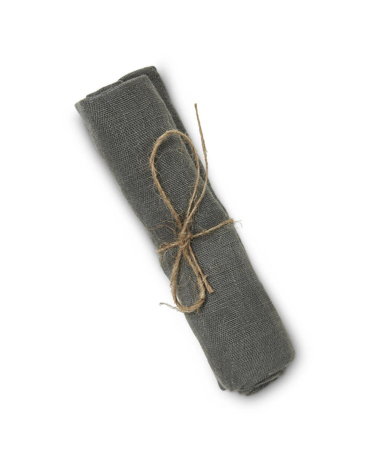 Tygservett i 100% linne - Grå - 4-pack 40x40 cm - Mandela från Boel & Jan Tygservett i 100% linne - Grå - 4-pack 40x40 cm - Mandela från Boel & Jan