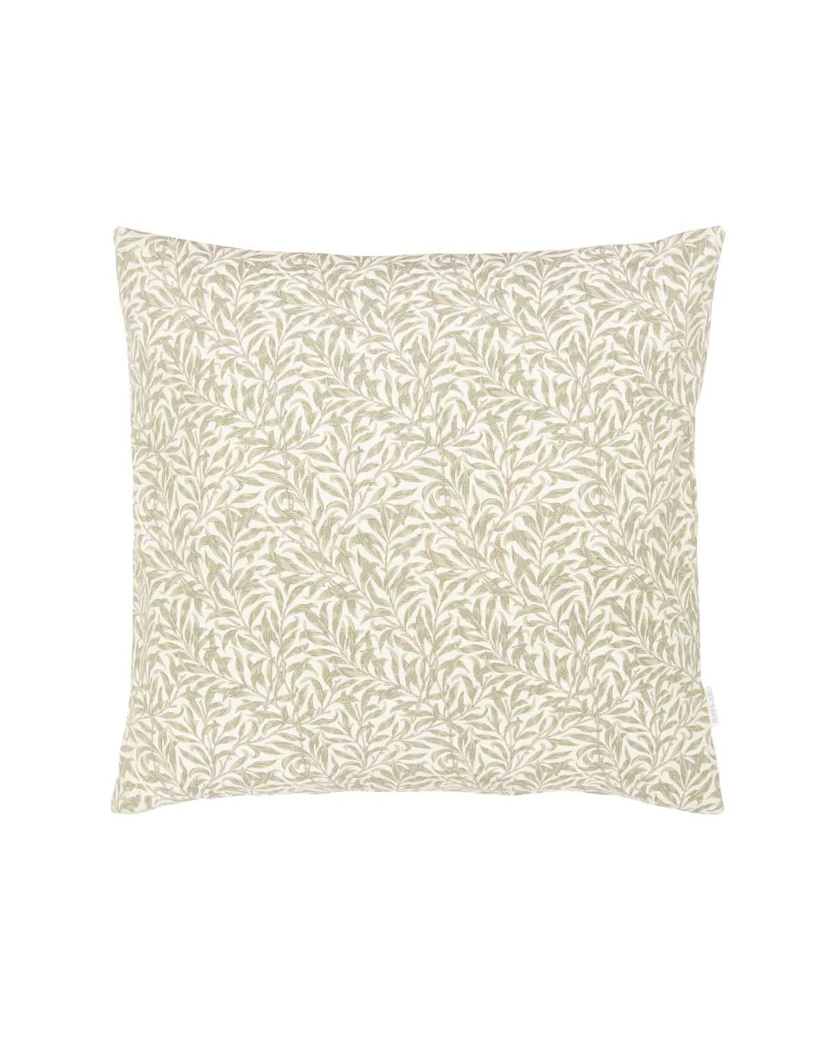 Kuddfodral 50x50 cm - Beige/vit - Morris-inspirerat bladmönster - Bohus Ramas - Boel & Jan