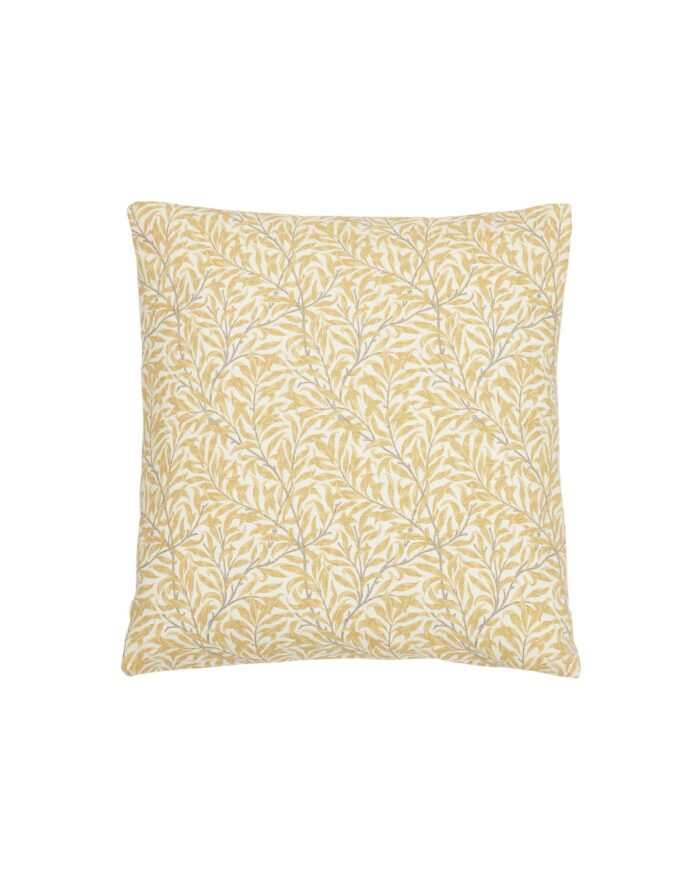 Kuddfodral 50x50 cm - Gul - Morris-inspirerat bladmönster - Ramas - Boel & Jan