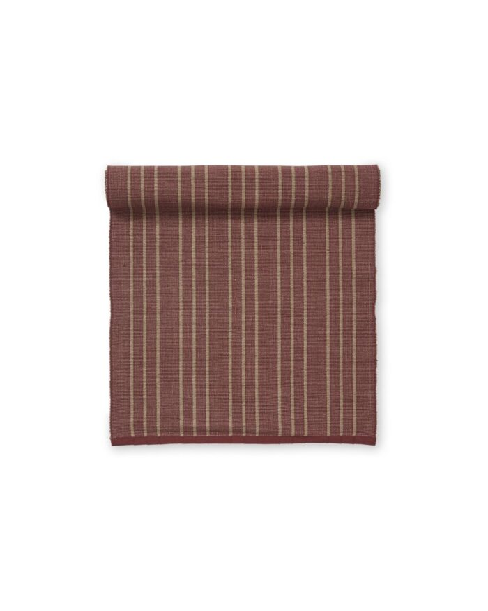 Randig bordslöpare 40x140 cm - Röd - Tri från Jakobsdals