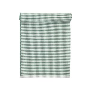 Rutig bordslöpare 35x120 cm - Grön - Gränna från Boel & Jan