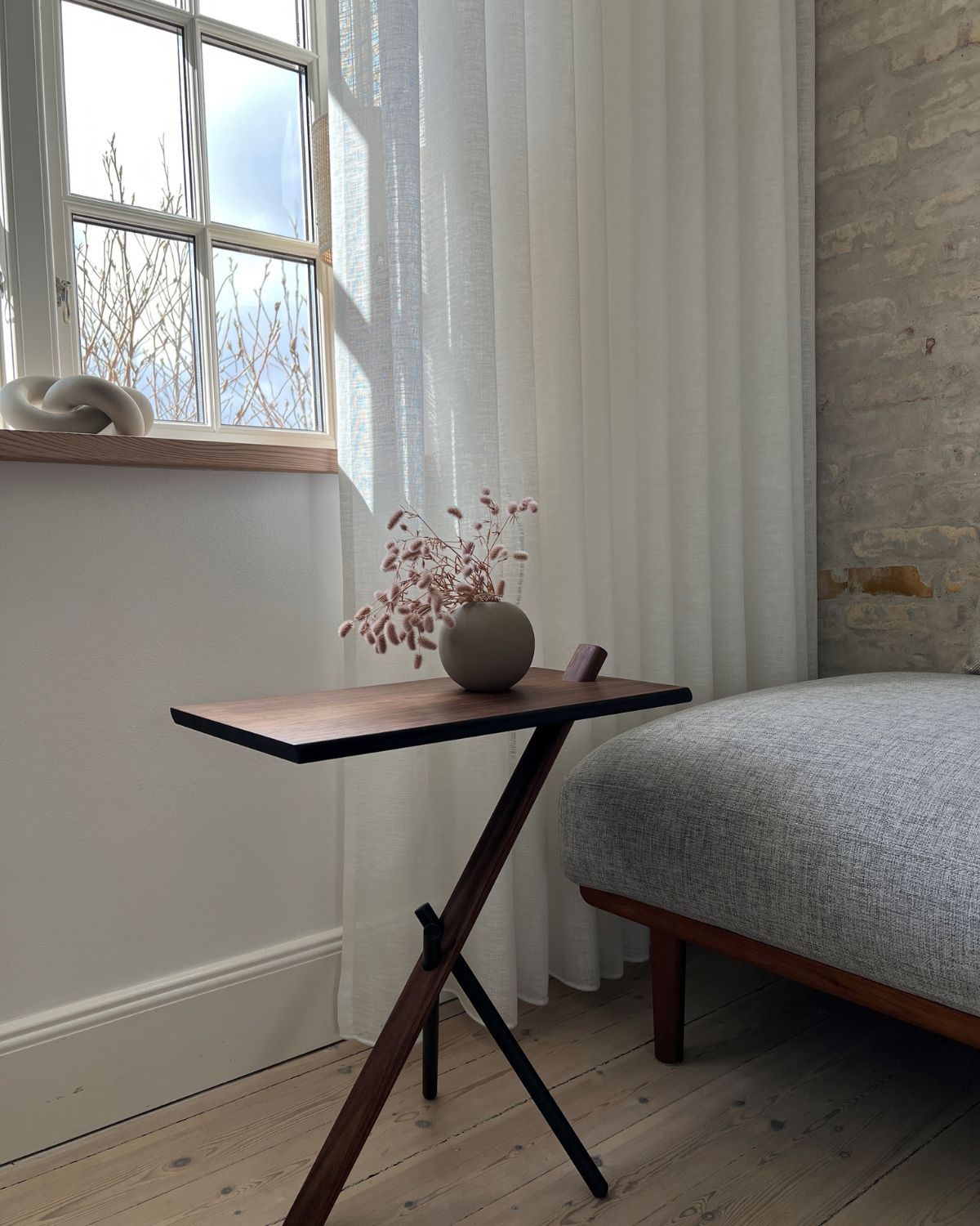 Måttbeställd tunn gardin - Smoke Roomhigh från Pagunette - Vit 10