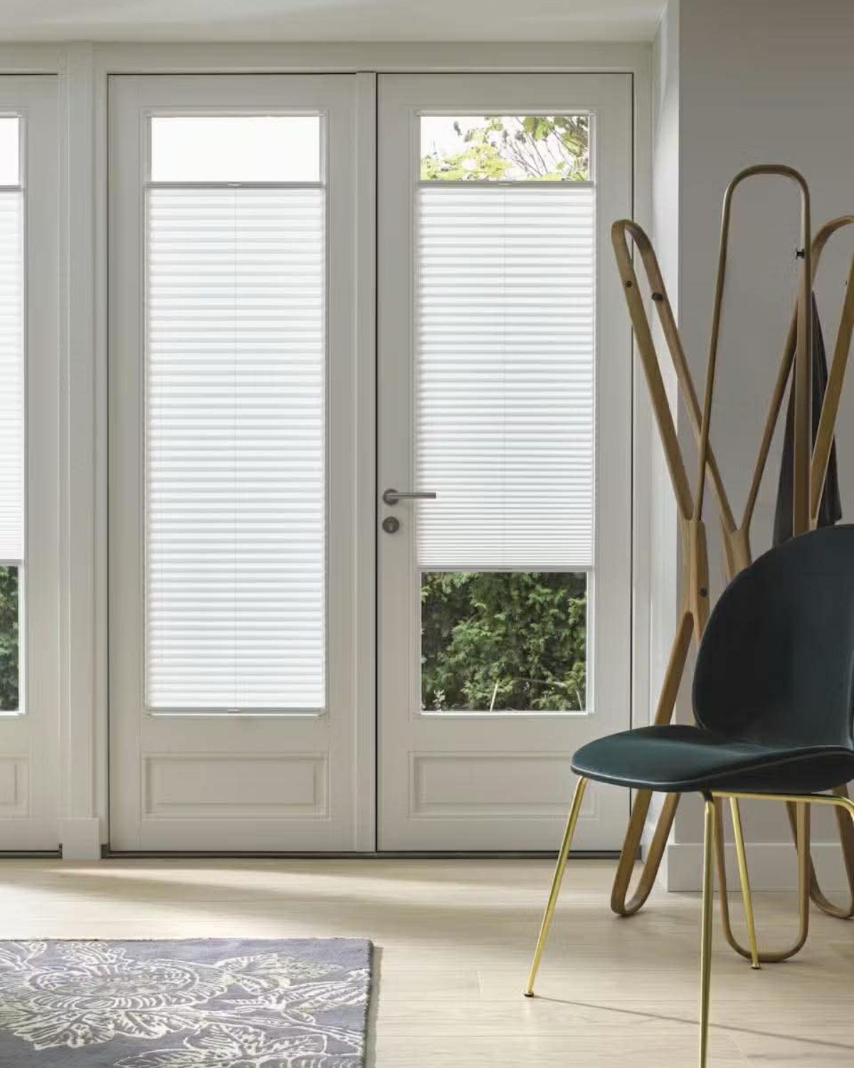 Måttbeställd plisségardin med tät väv (linspänd plisségardin) – Gardinbutiken