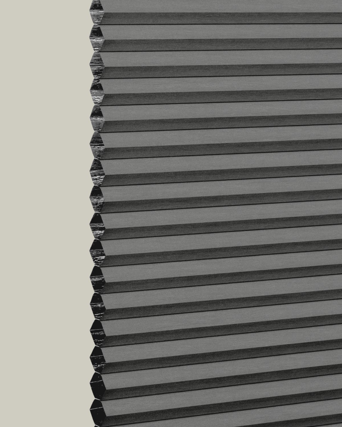 Mörkläggande Duettegardin från Gardinbutiken - Mörkgrå 0033