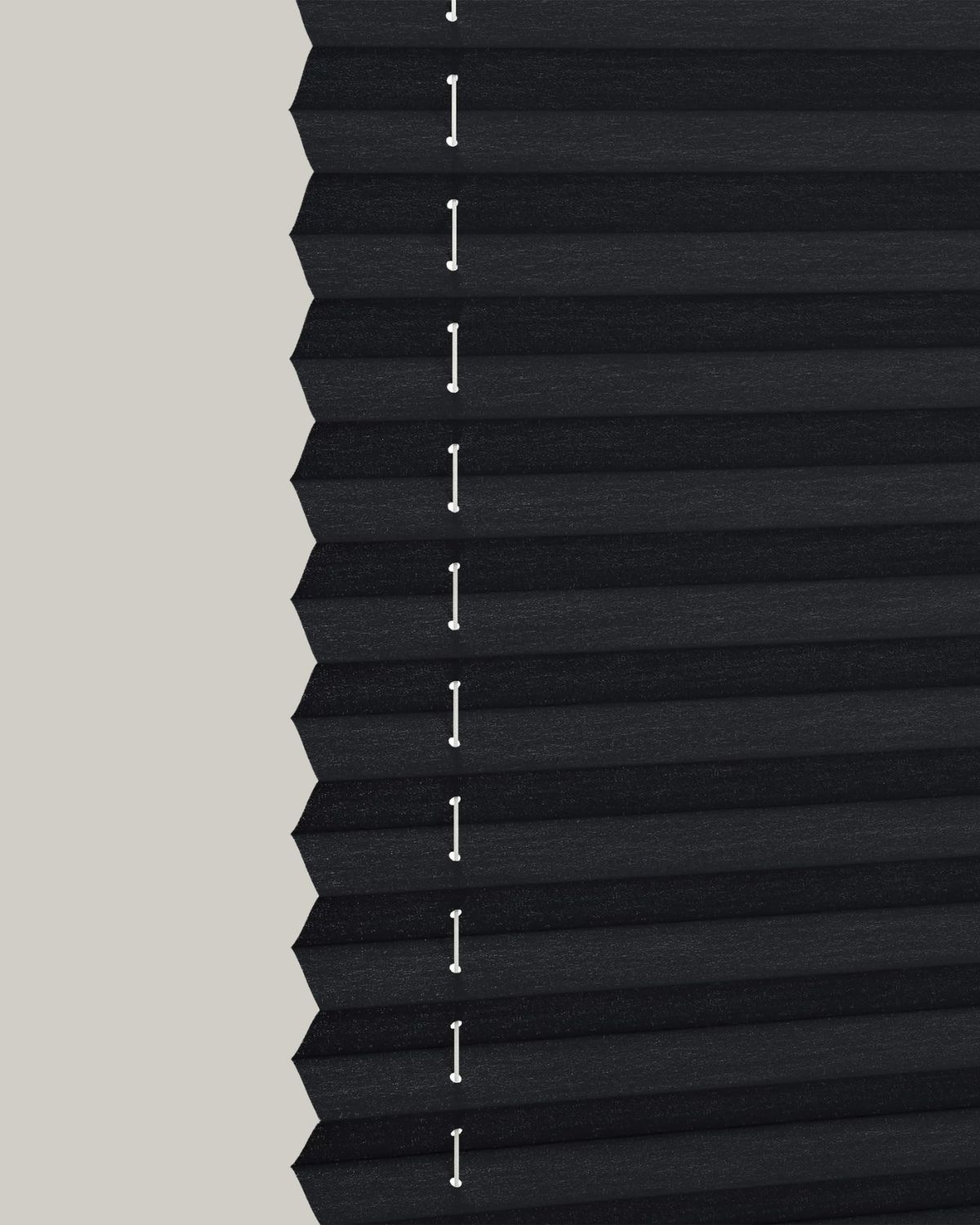 Plisségardin Svart 05 - Gardinbutiken