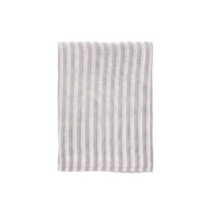 Randig bordsduk - 140x280 - Brun/offwhite - Jakobsdals