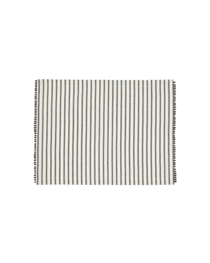 Randig bordstablett Fresco - Svart_offwhite - Jabobsdals